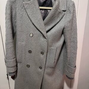 French Connection Light Gray Pea Coat